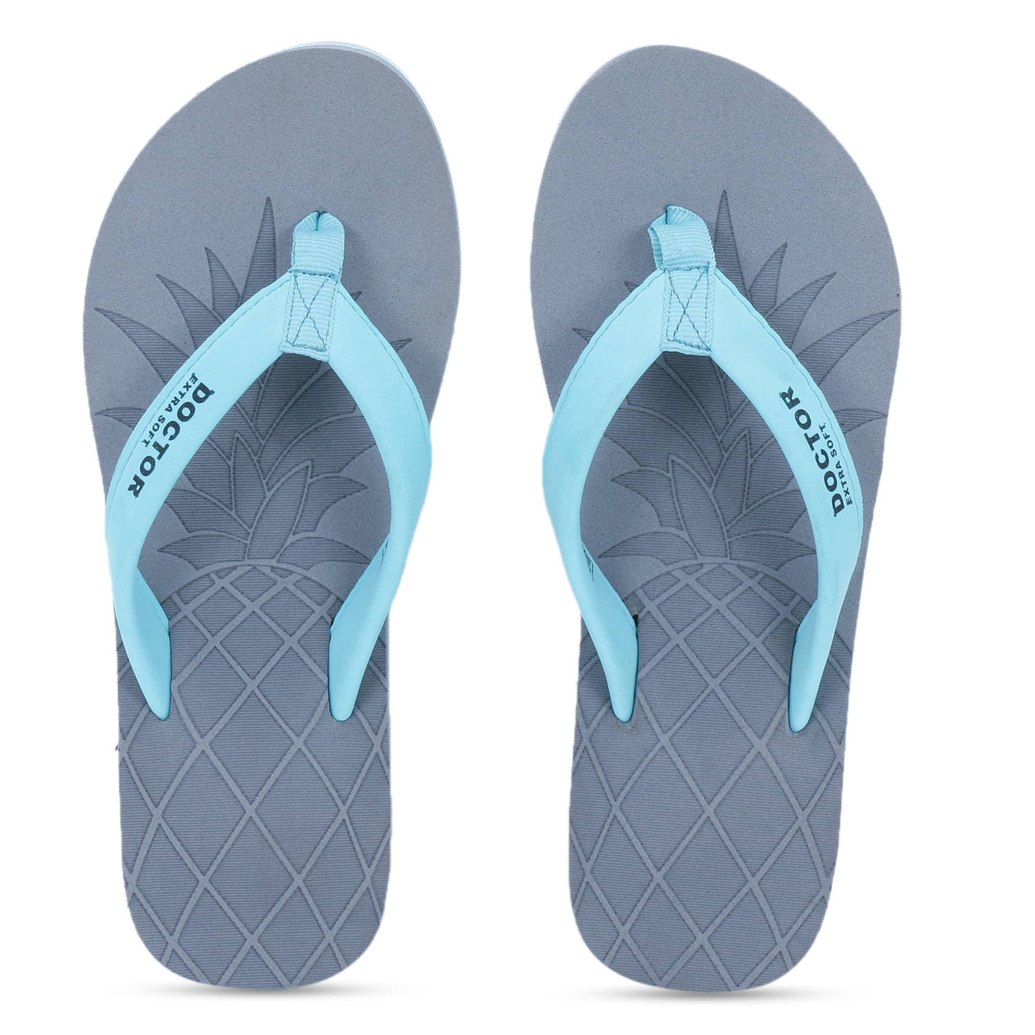     			DOCTOR EXTRA SOFT - Light Grey Women's Thong Flip Flop