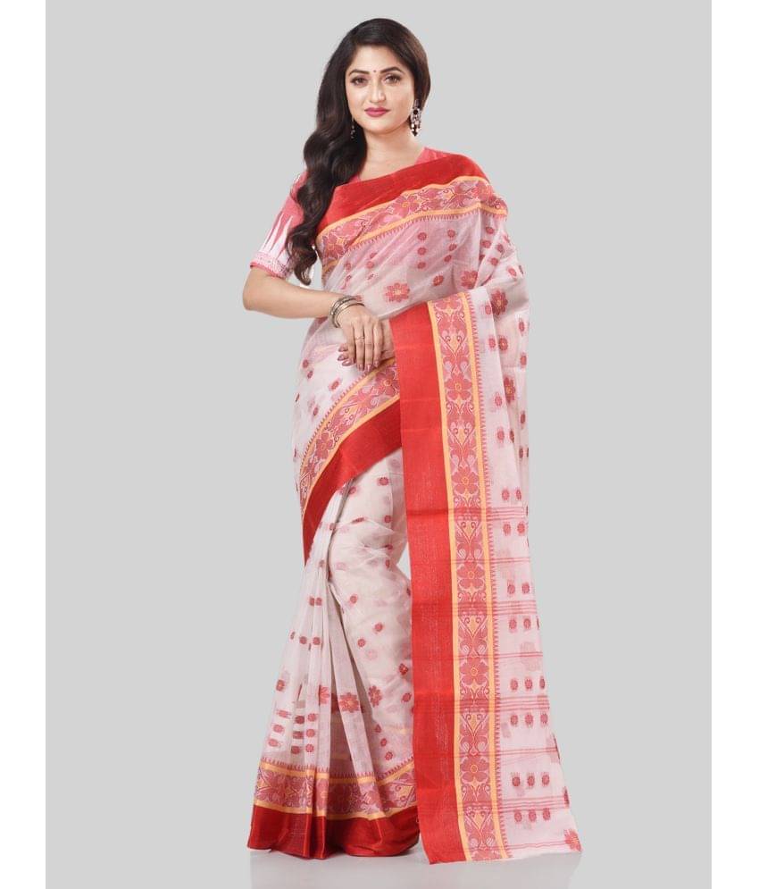     			Desh Bidesh Cotton Self Design Saree Without Blouse Piece ( Multicolour )