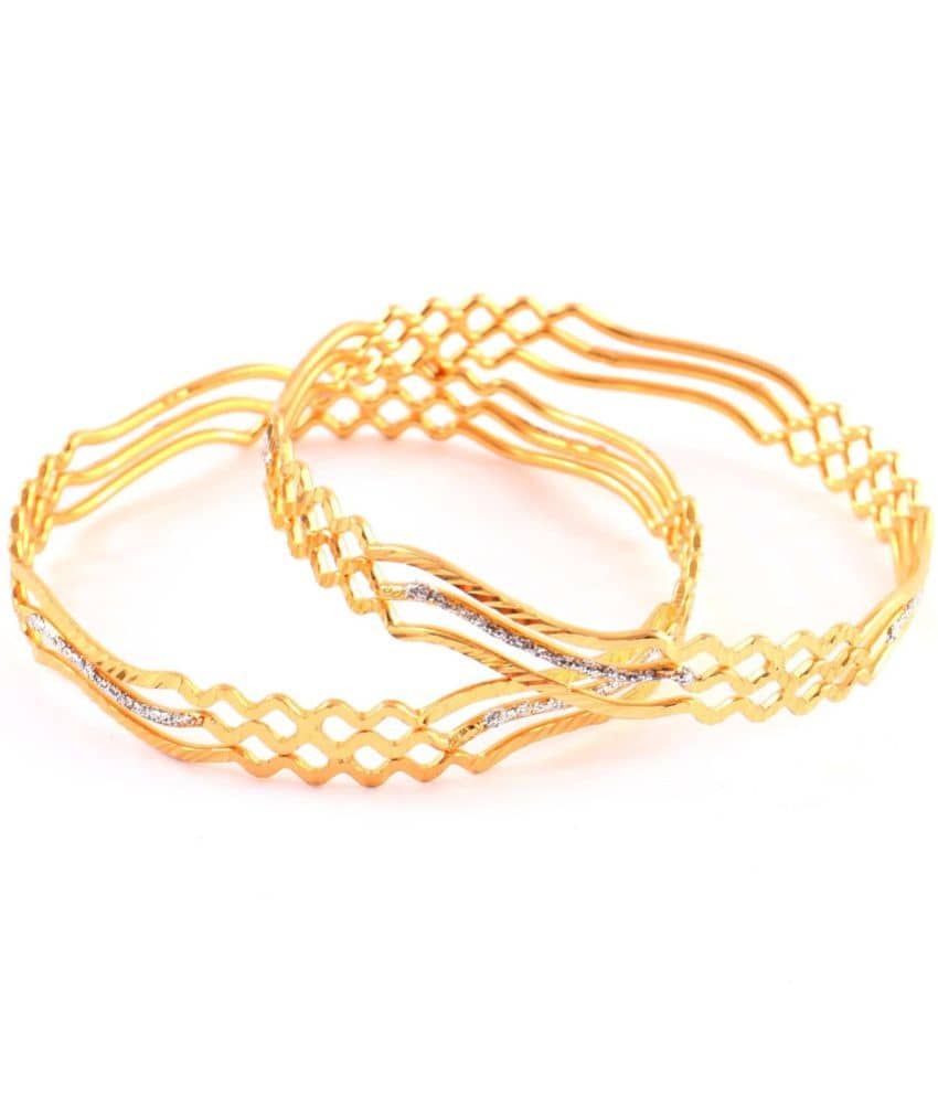 Jewar Mandi - Gold Bangle ( Pack of 2 ) - Bangles & Bracelets | Buy online on ZillyBuy