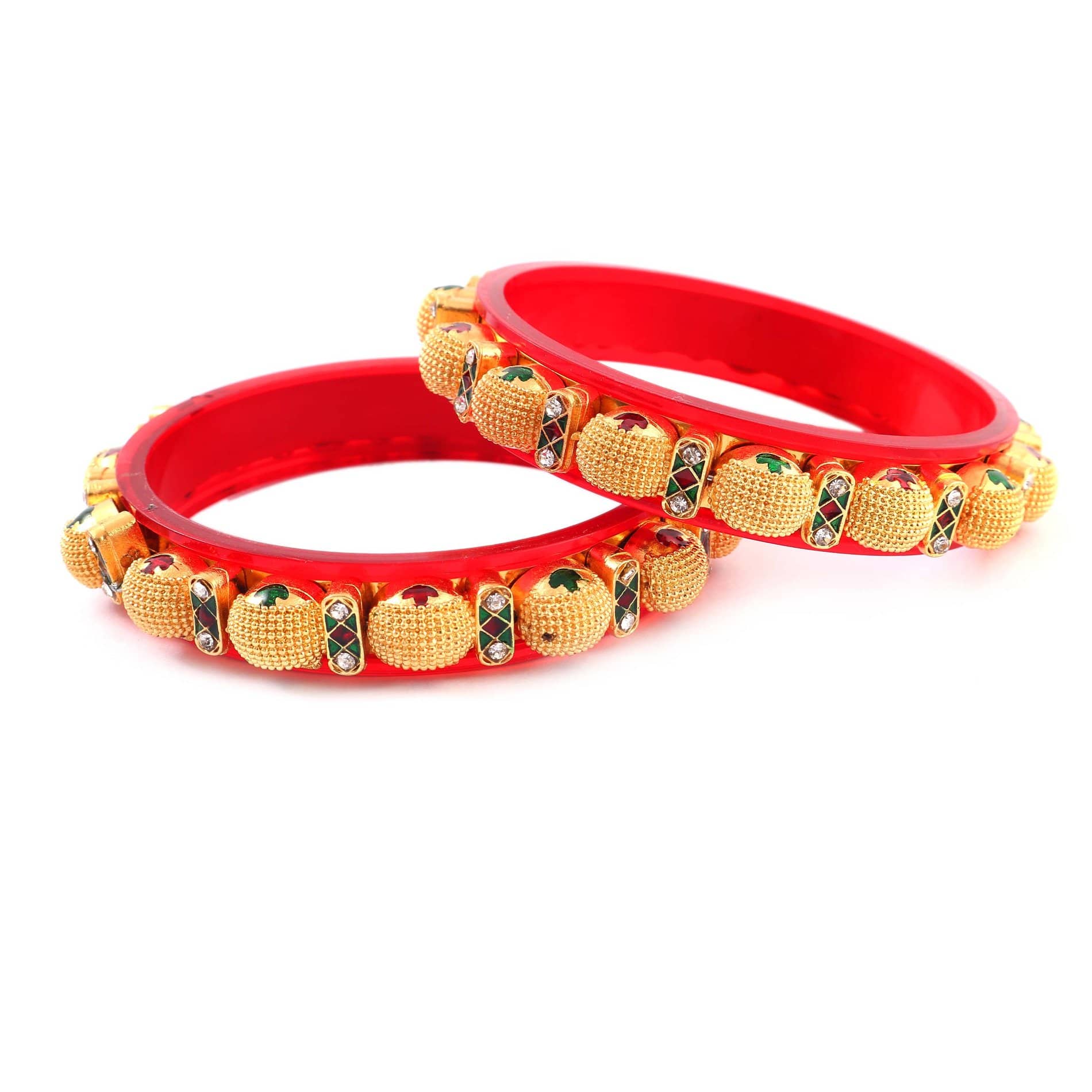 Jewar Mandi - Gold Bangle ( Pack of 2 ) - Bangles & Bracelets | Buy online on ZillyBuy