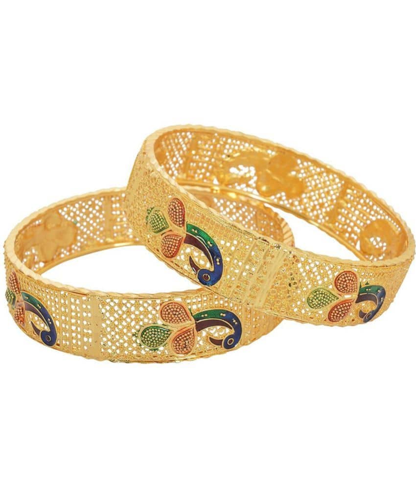 Jewar Mandi - Gold Kada ( Pack of 2 ) - Bangles & Bracelets | Buy online on ZillyBuy