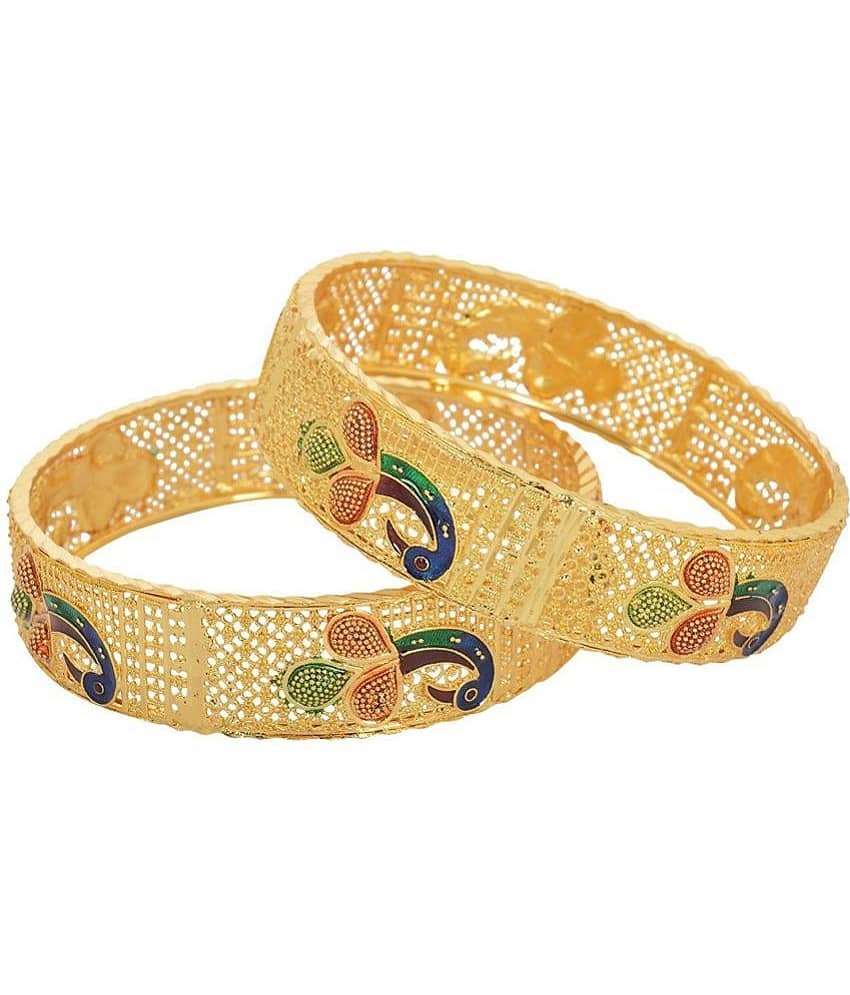 Jewar Mandi - Gold Kada ( Pack of 2 ) - Bangles & Bracelets | Buy online on ZillyBuy