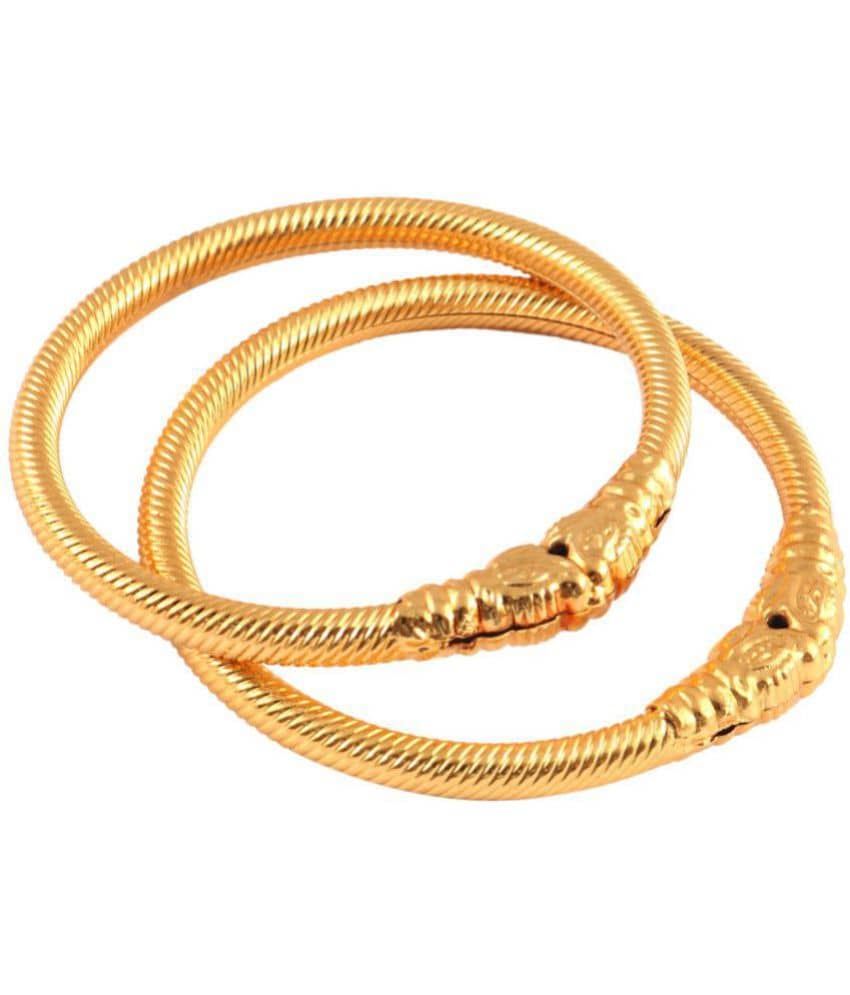Jewar Mandi - Gold Kada ( Pack of 2 ) - Bangles & Bracelets | Buy online on ZillyBuy