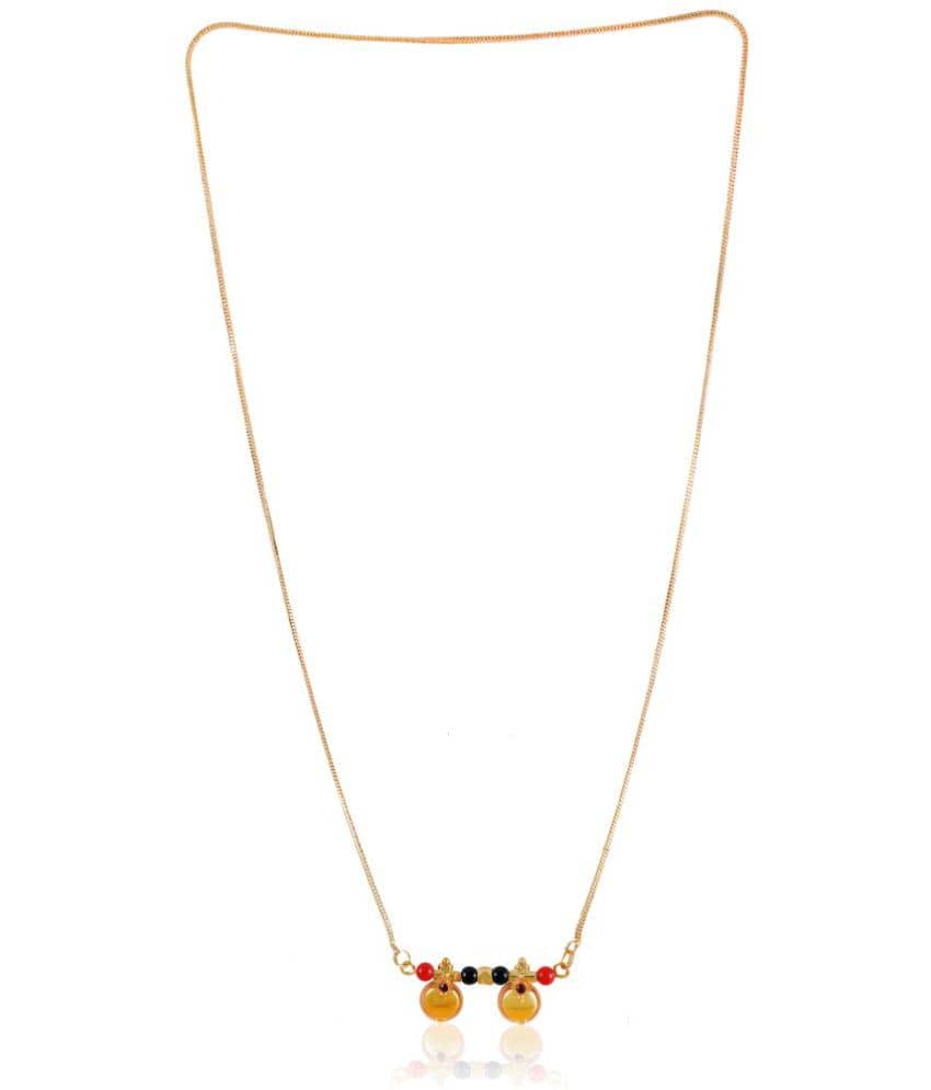 KRIMO - Golden Mangalsutra ( Pack of 1 )