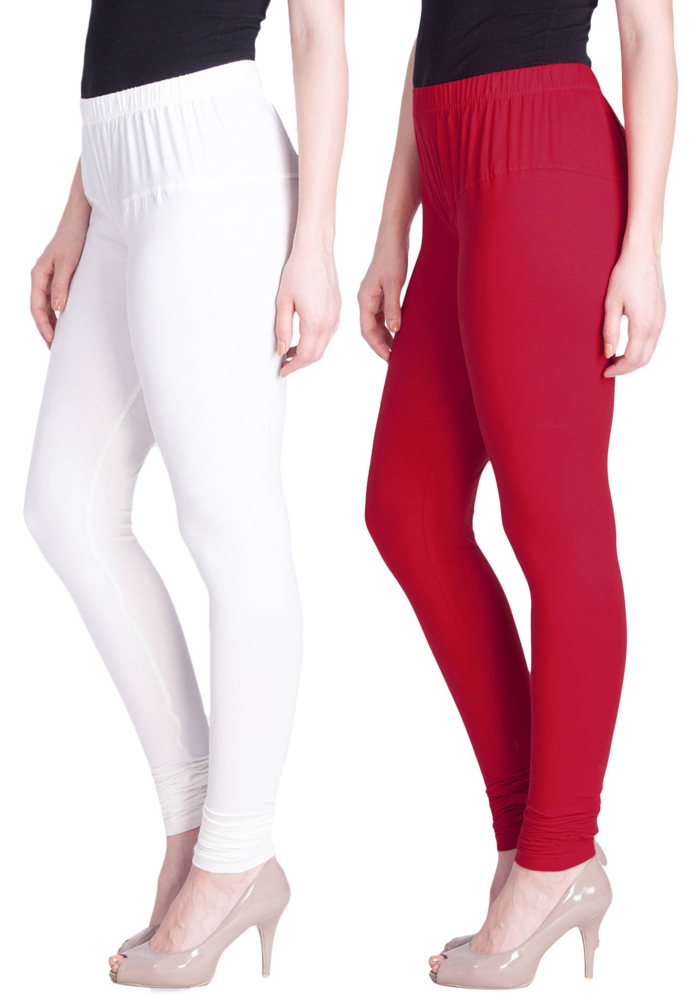     			LYRA - Multicolor Cotton Women's Leggings ( Pack of 2 )
