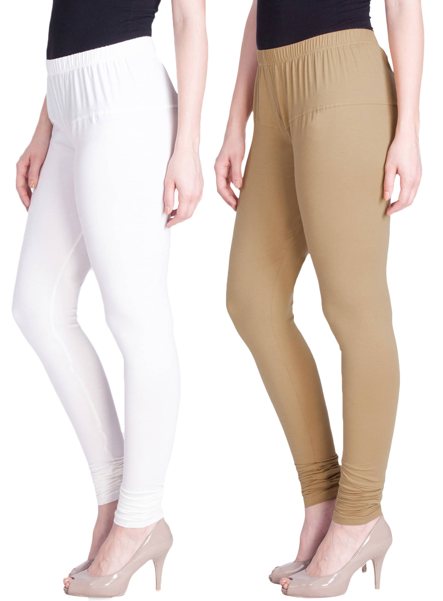     			LYRA - Multicolor Cotton Women's Leggings ( Pack of 2 )