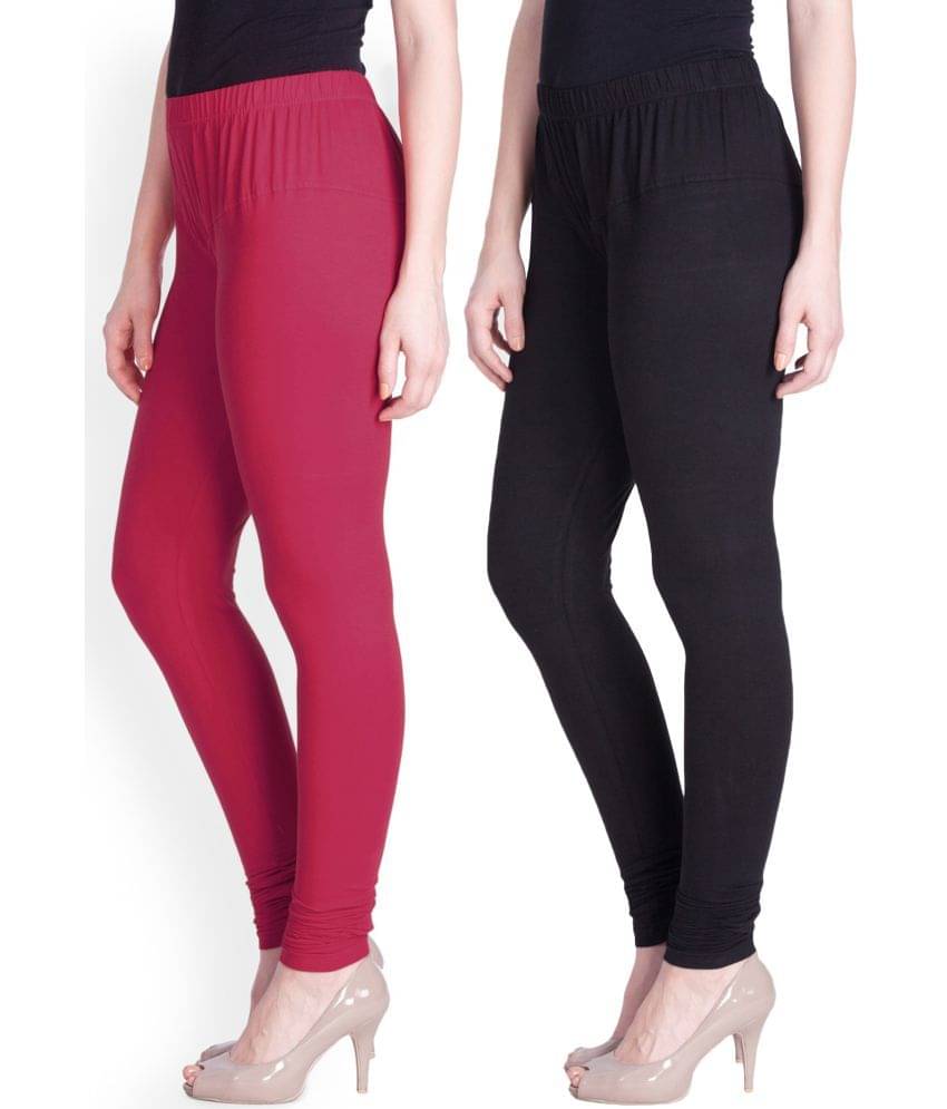     			LYRA - Multicolor Cotton Women's Leggings ( Pack of 2 )