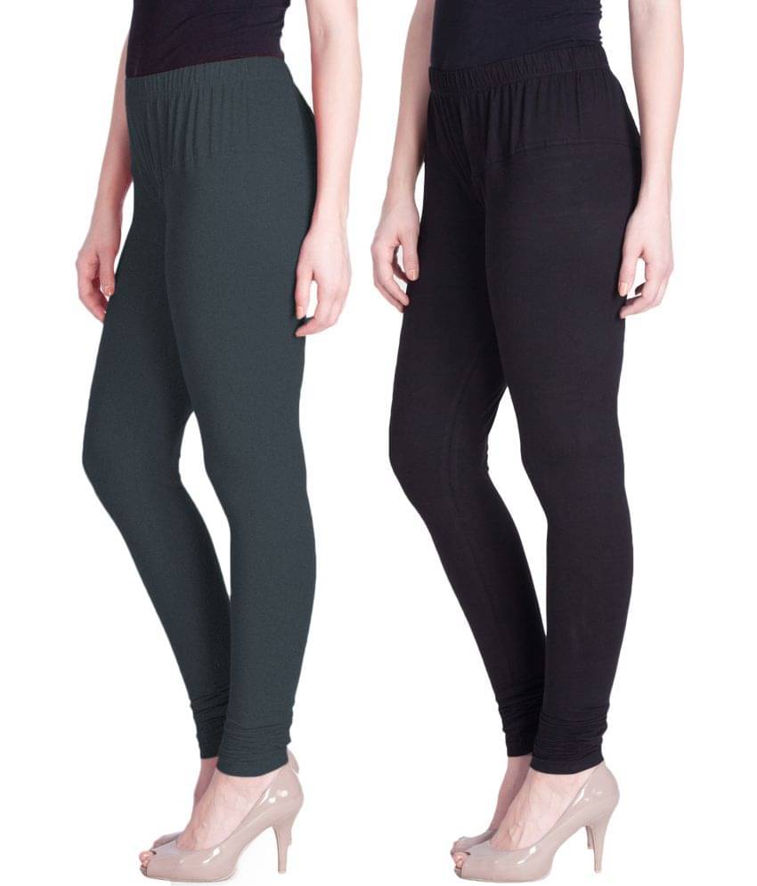     			LYRA - Multicolor Cotton Women's Leggings ( Pack of 2 )