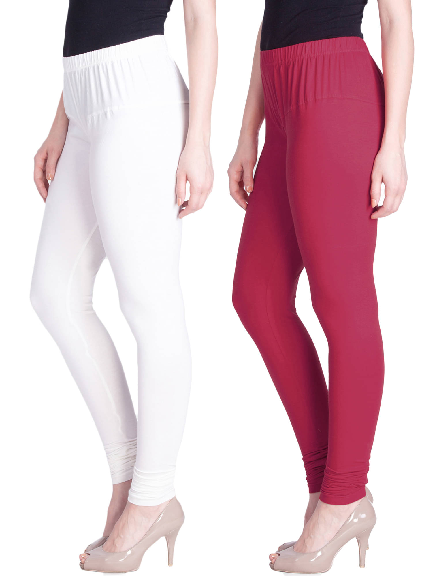     			LYRA - Multicolor Cotton Women's Leggings ( Pack of 2 )