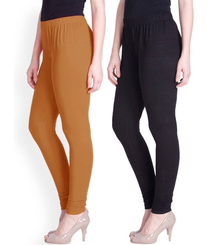     			LYRA - Multicolor Cotton Women's Leggings ( Pack of 2 )