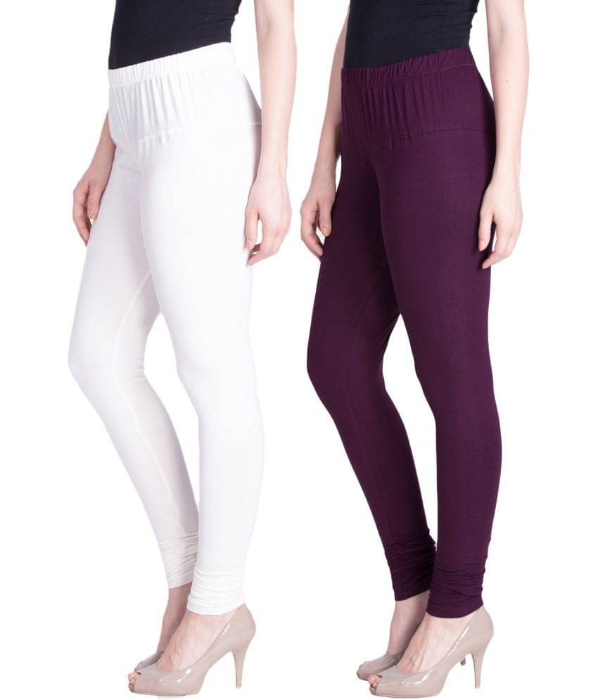     			LYRA - Multicolor Cotton Women's Leggings ( Pack of 2 )