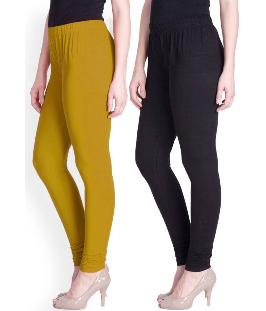     			LYRA - Multicolor Cotton Women's Leggings ( Pack of 2 )