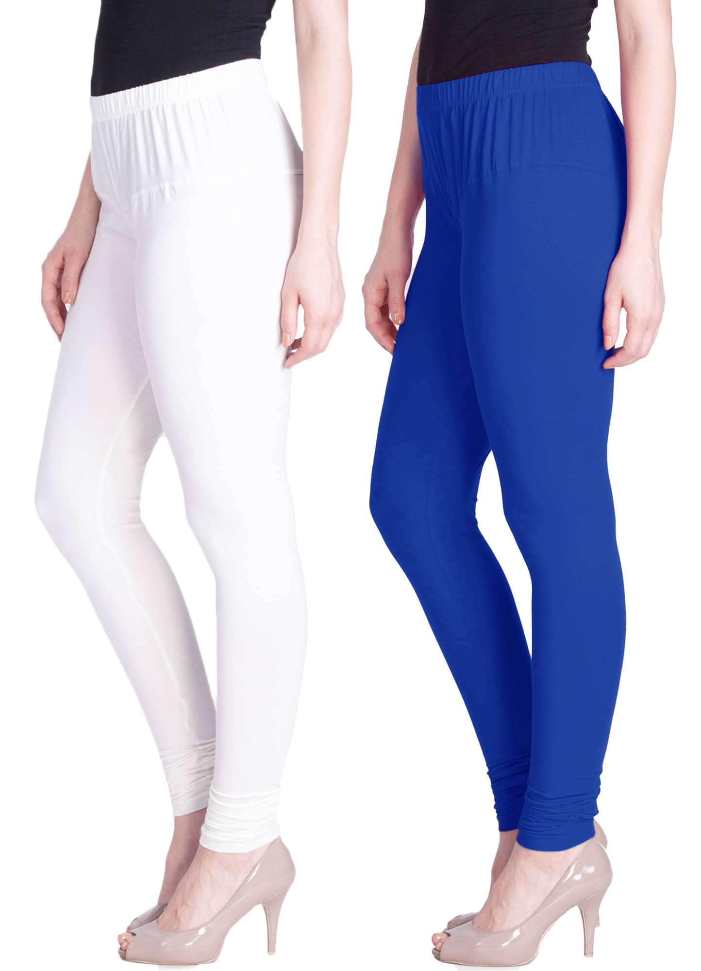     			LYRA - Multicolor Cotton Women's Leggings ( Pack of 2 )