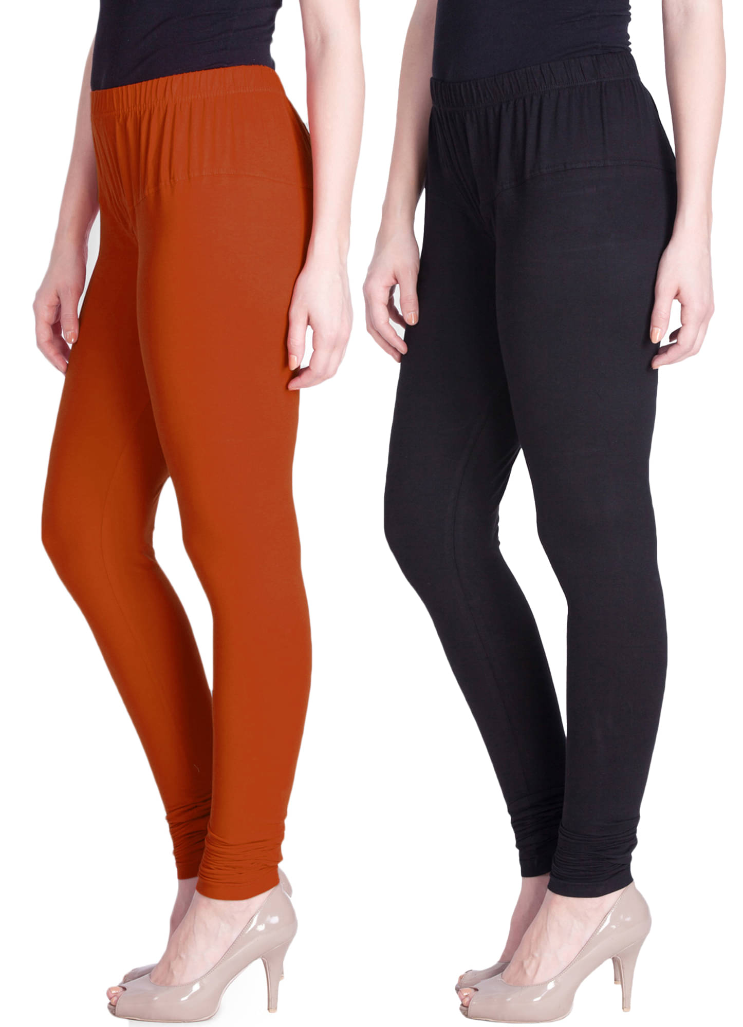     			LYRA - Multicolor Cotton Women's Leggings ( Pack of 2 )