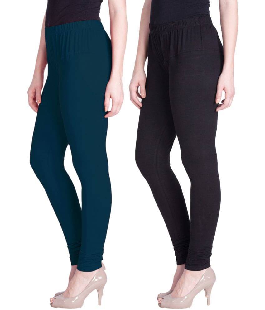     			LYRA - Multicolor Cotton Women's Leggings ( Pack of 2 )