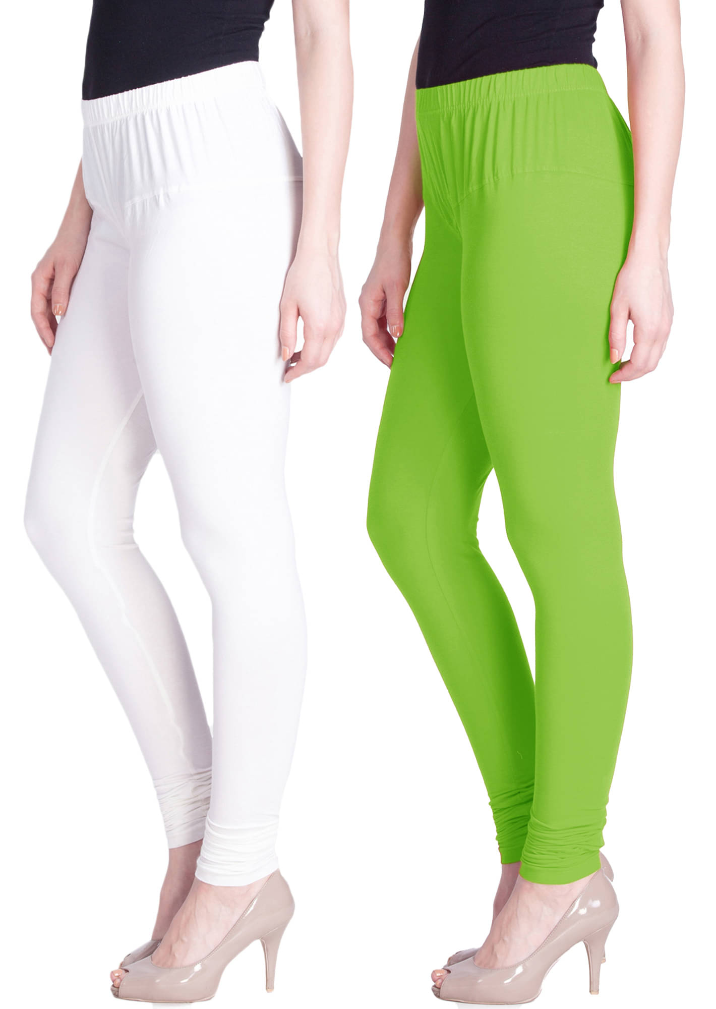     			LYRA - Multicolor Cotton Women's Leggings ( Pack of 2 )