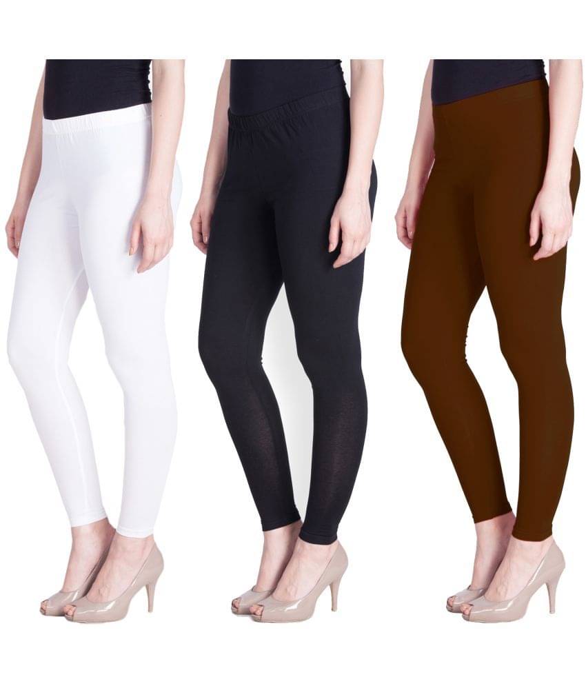     			LYRA - Multicolor Cotton Women's Leggings ( Pack of 3 )