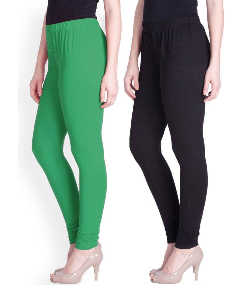     			LYRA - Multicolor Cotton Women's Leggings ( Pack of 2 )