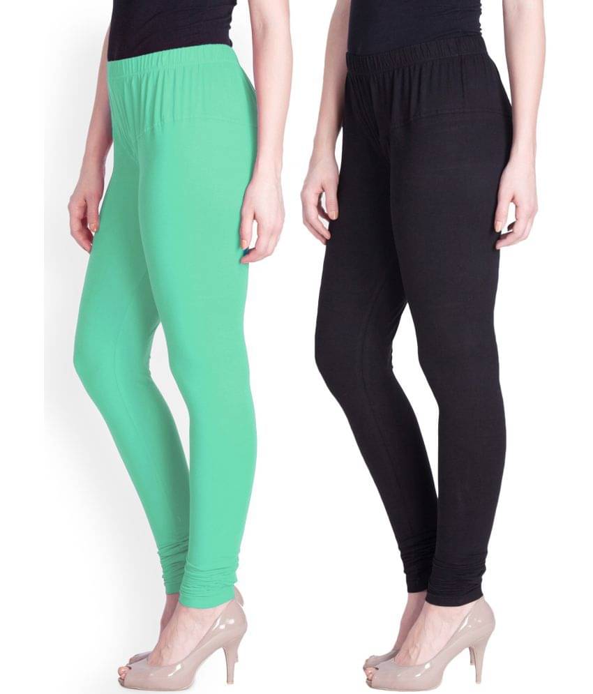     			LYRA - Multicolor Cotton Women's Leggings ( Pack of 2 )