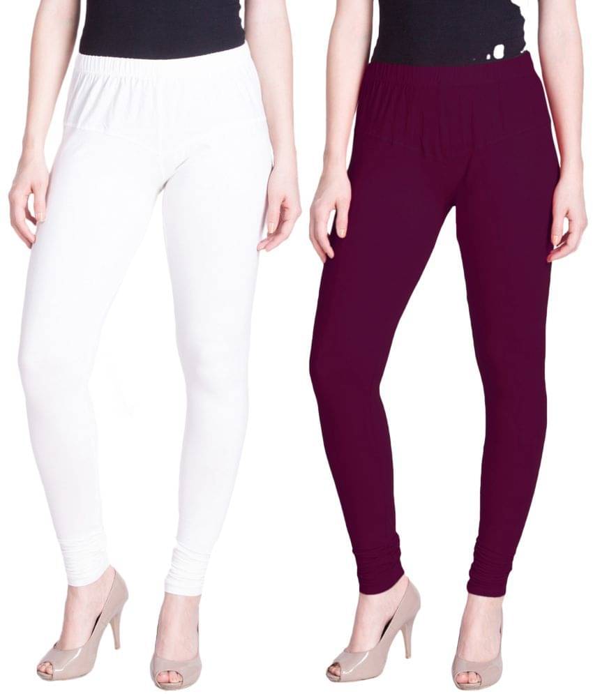     			LYRA - Multicolor Cotton Women's Leggings ( Pack of 2 )