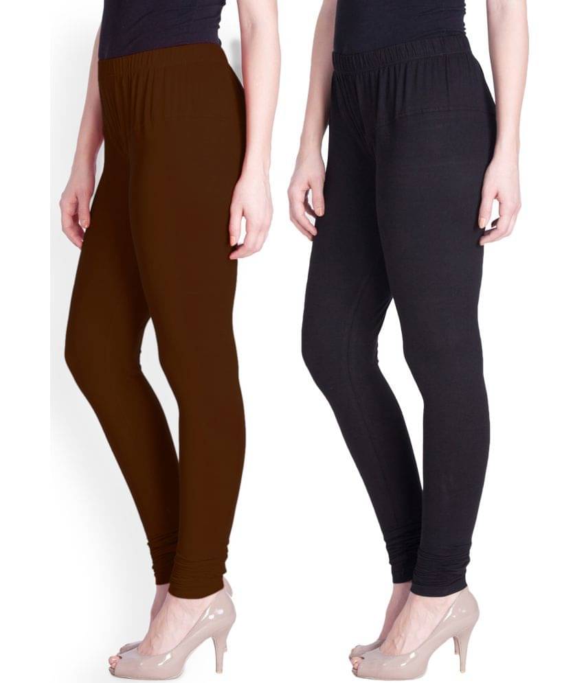     			LYRA - Multicolor Cotton Women's Leggings ( Pack of 2 )