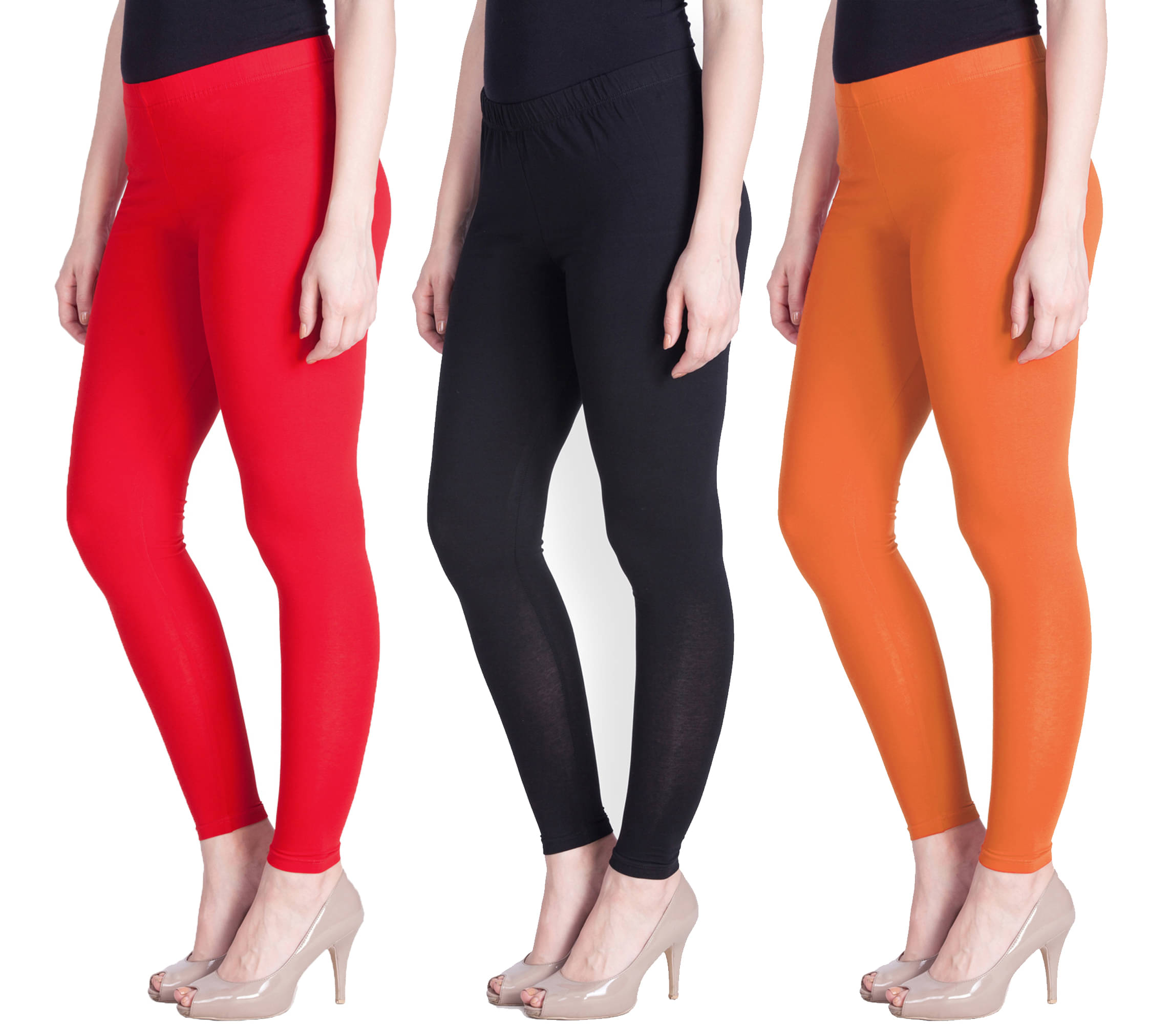     			LYRA - Multicolor Cotton Women's Leggings ( Pack of 3 )