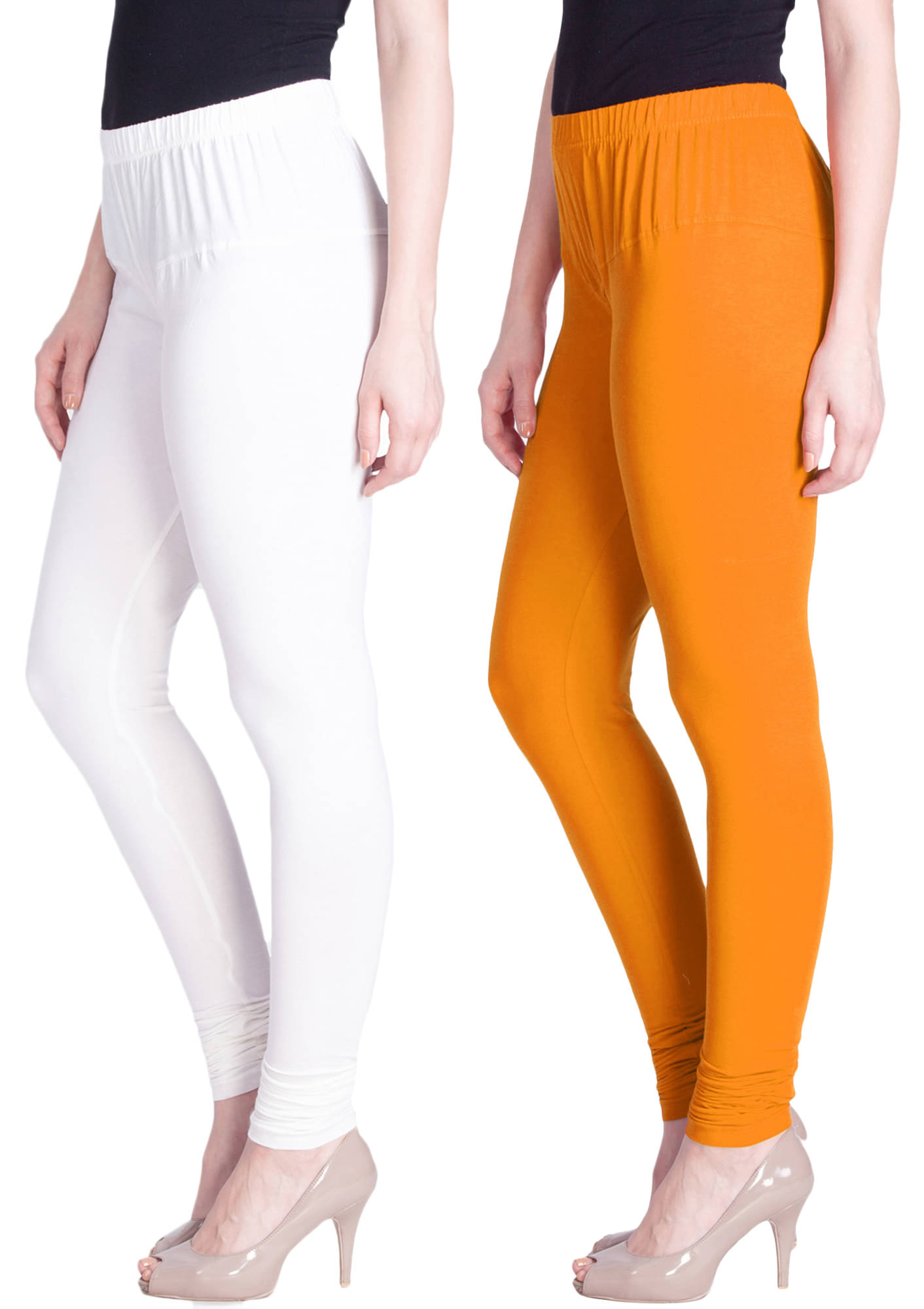     			LYRA - Multicolor Cotton Women's Leggings ( Pack of 2 )