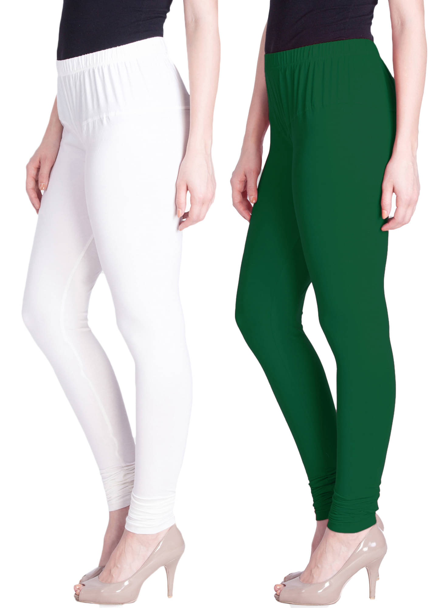     			LYRA - Multicolor Cotton Women's Leggings ( Pack of 2 )