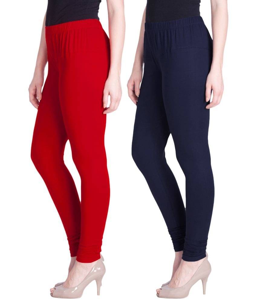     			LYRA - Multicolor Cotton Women's Leggings ( Pack of 2 )