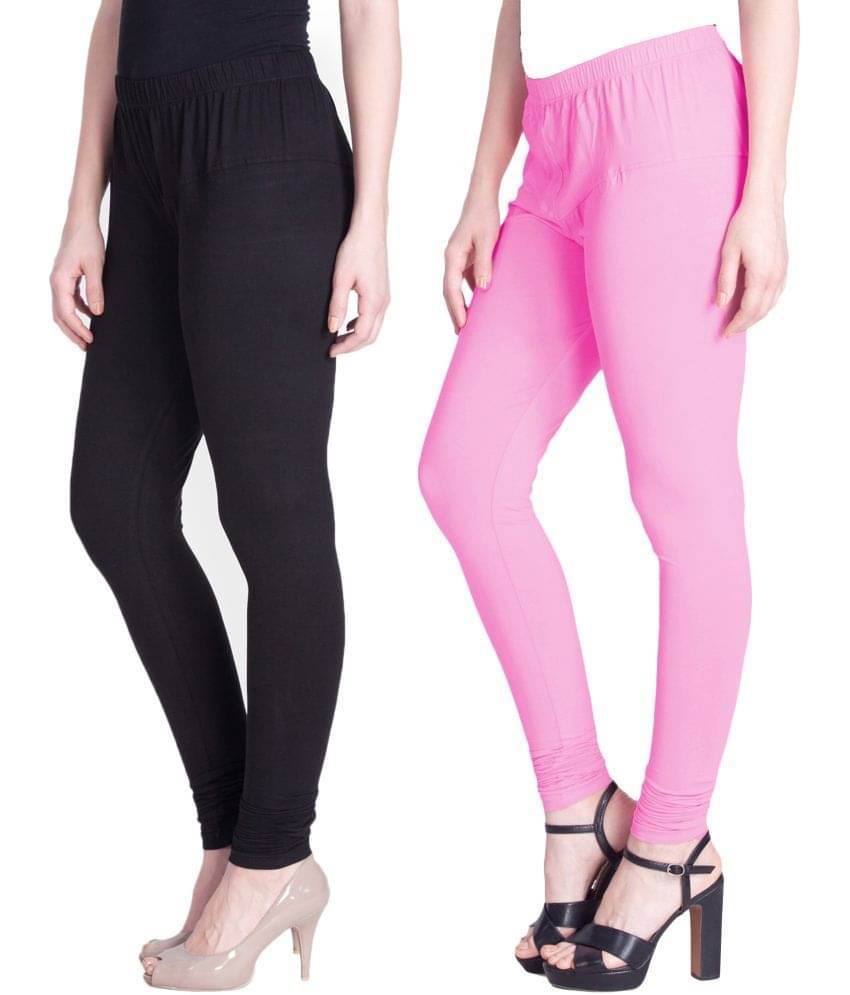     			LYRA - Multicolor Cotton Women's Leggings ( Pack of 2 )