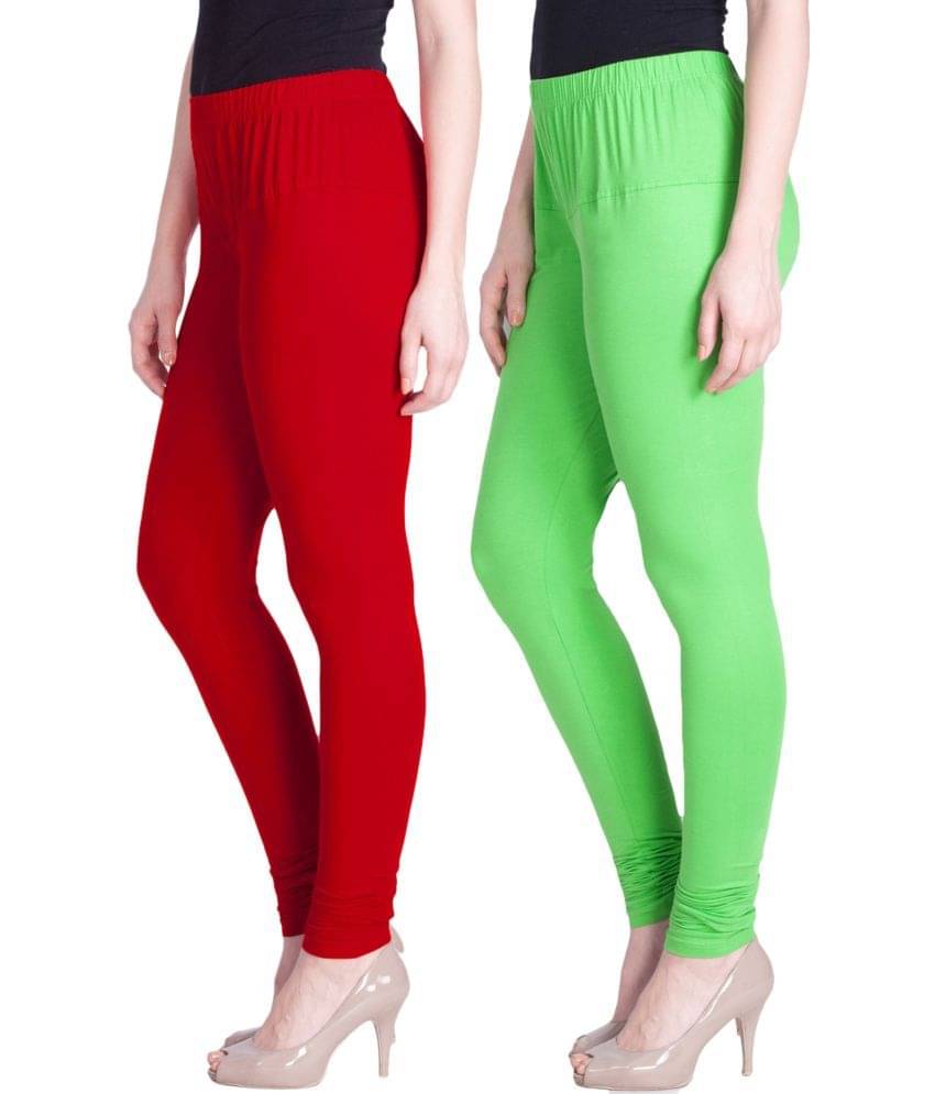     			LYRA - Multicolor Cotton Women's Leggings ( Pack of 2 )