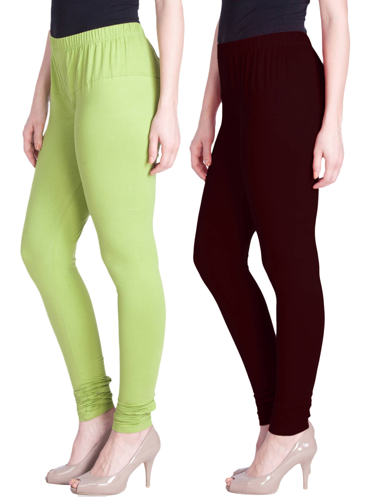     			LYRA - Multicolor Cotton Women's Leggings ( Pack of 2 )