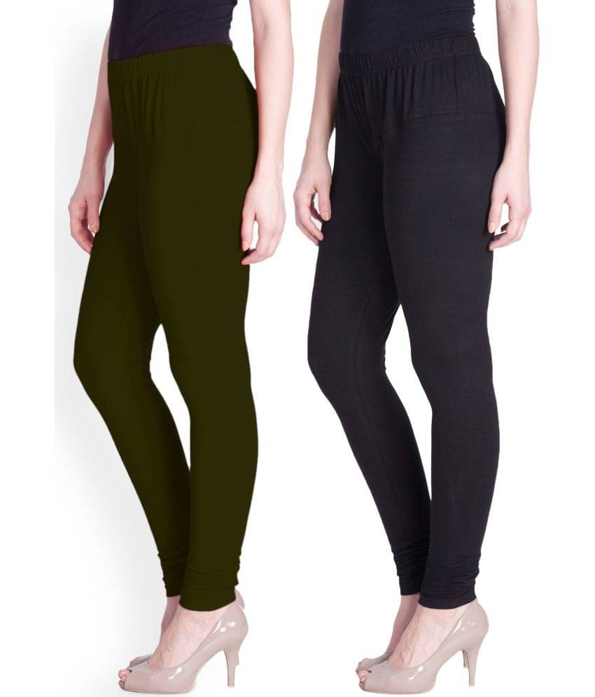     			LYRA - Multicolor Cotton Women's Leggings ( Pack of 2 )