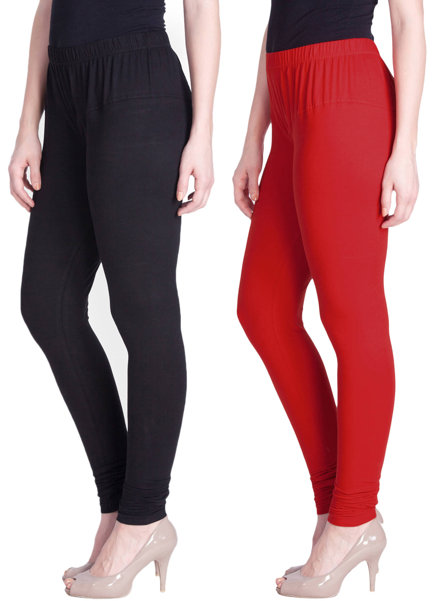     			LYRA - Multicolor Cotton Women's Leggings ( Pack of 2 )