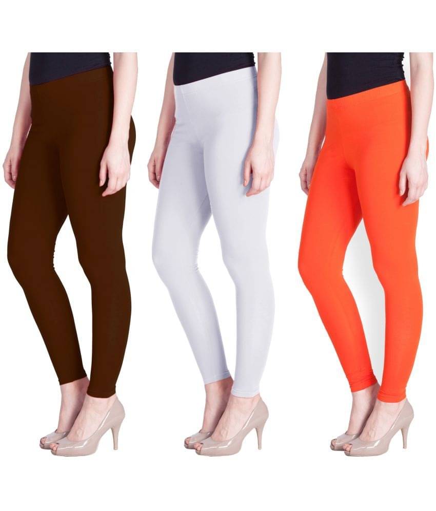     			LYRA - Multicolor Cotton Women's Leggings ( Pack of 3 )