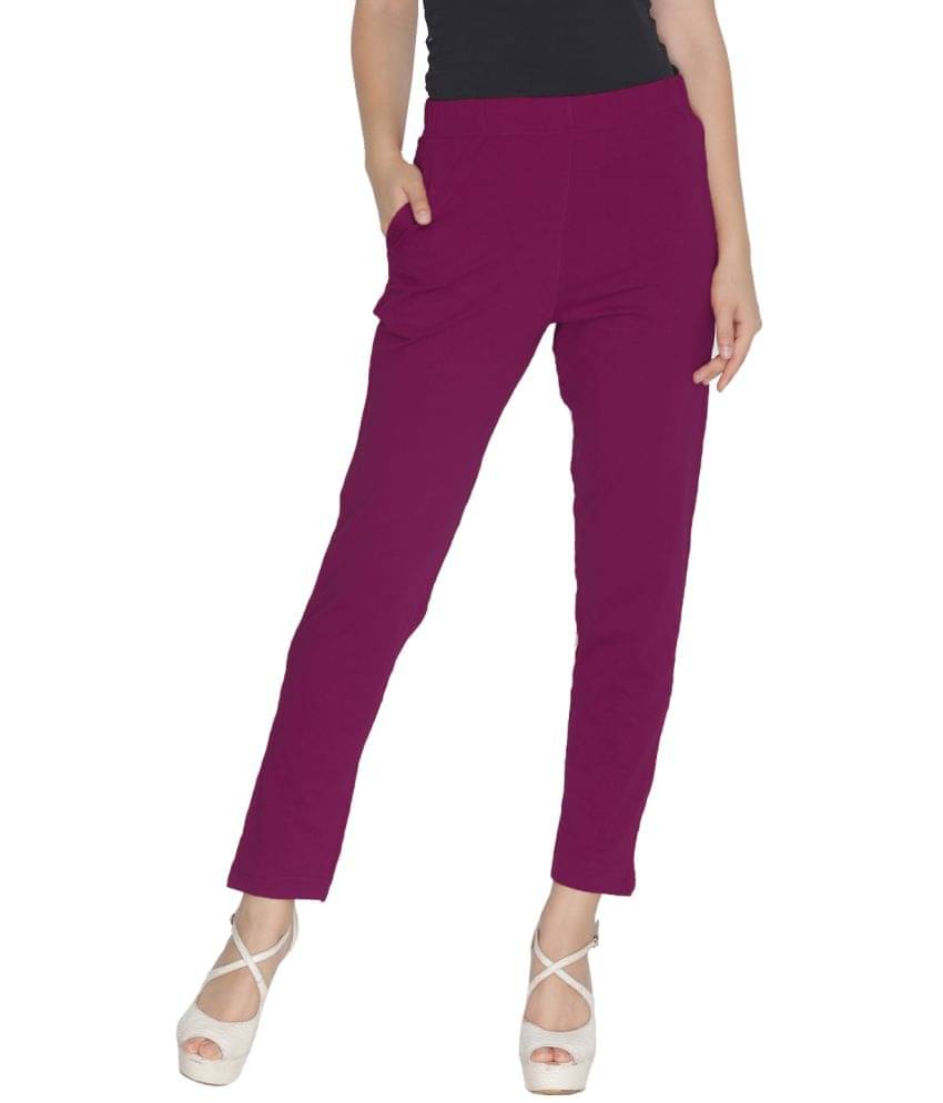     			Lux Lyra - Pink Cotton Women's Leggings ( Pack of 1 )