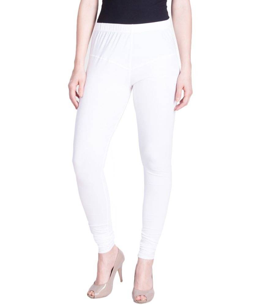     			Lux Lyra - White Cotton Women's Leggings ( Pack of 1 )