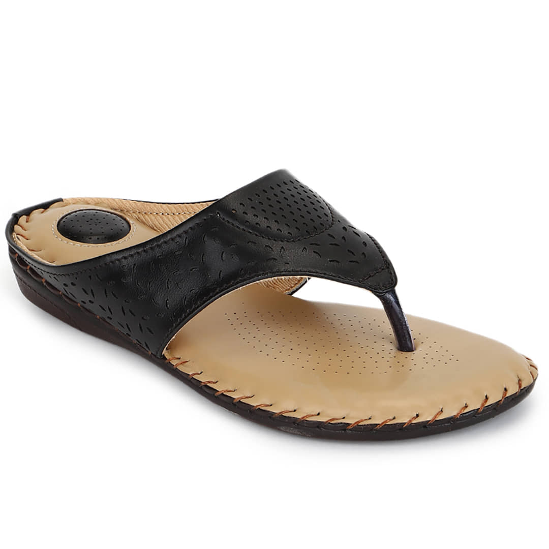 ORTHO JOY - Black Women's Flats