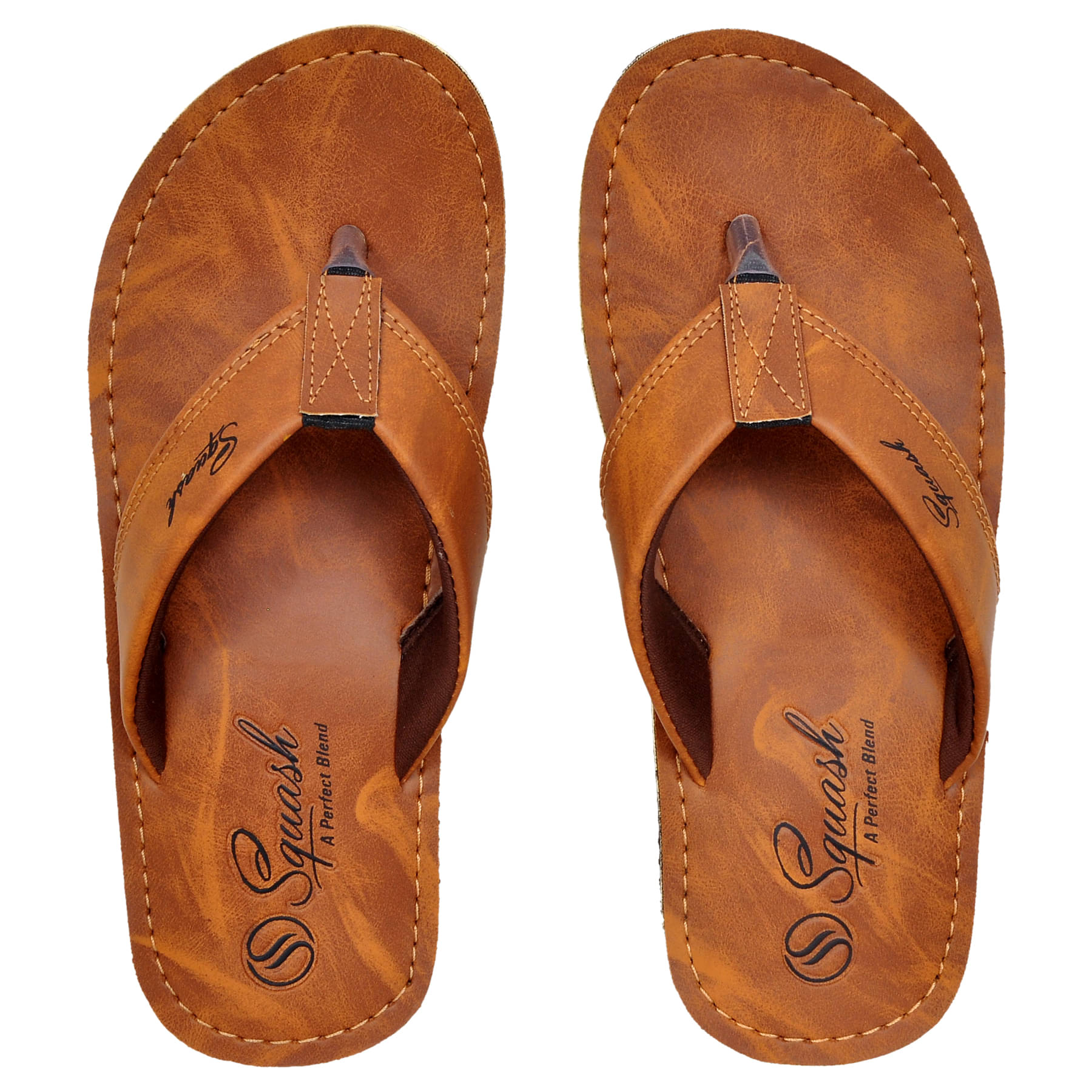     			Squash - Tan Men's Thong Flip Flop