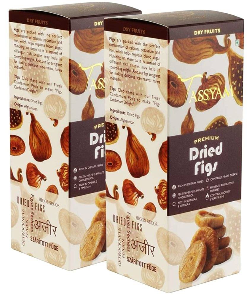     			Tassyam Premium Dried Figs 400g (2x 200g Anjeer ) | Healthy Dry Fruits