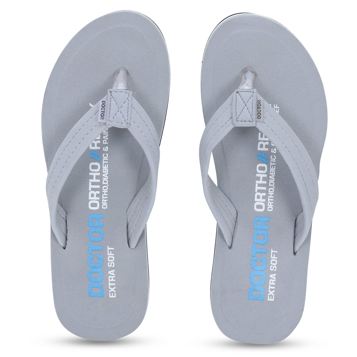 DOCTOR EXTRA SOFT - Dark Grey Women's Thong Flip Flop     			DOCTOR EXTRA SOFT - Dark Grey Women's Thong Flip Flop