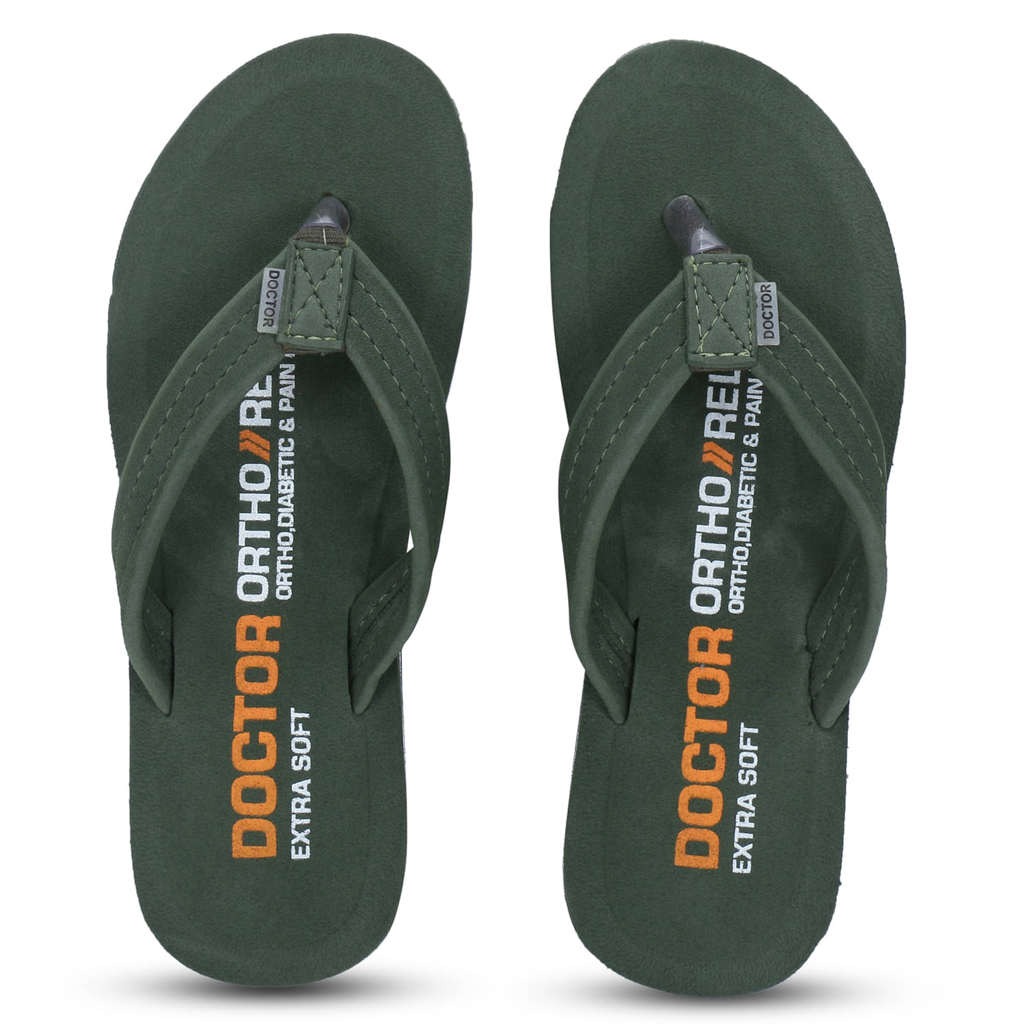 DOCTOR EXTRA SOFT - Olive Women's Thong Flip Flop DOCTOR EXTRA SOFT - Olive Women's Thong Flip Flop