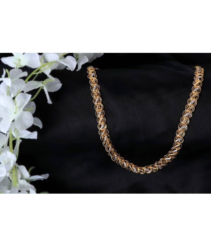 KRIMO Gold Plated Brass Chain ( Pack of 1 )