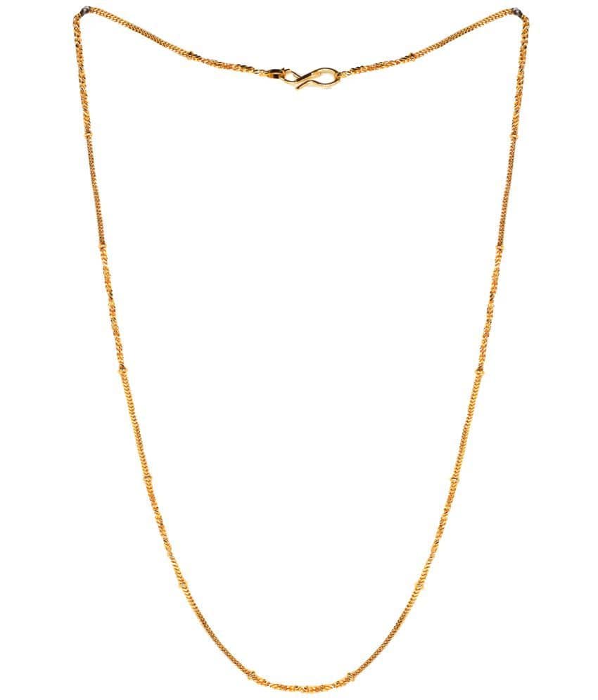KRIMO - Gold Plated Chain ( Pack of 1 )