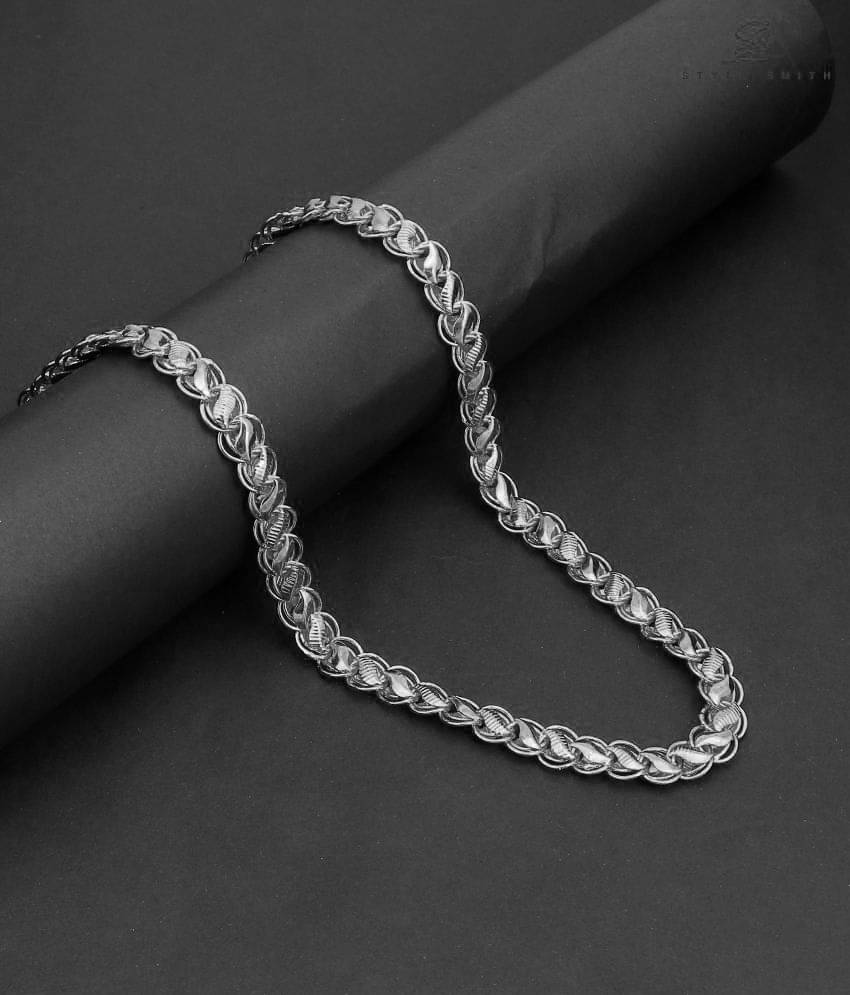KRIMO Silver Plated Brass Chain ( Pack of 1 )     			KRIMO Silver Plated Brass Chain ( Pack of 1 )
