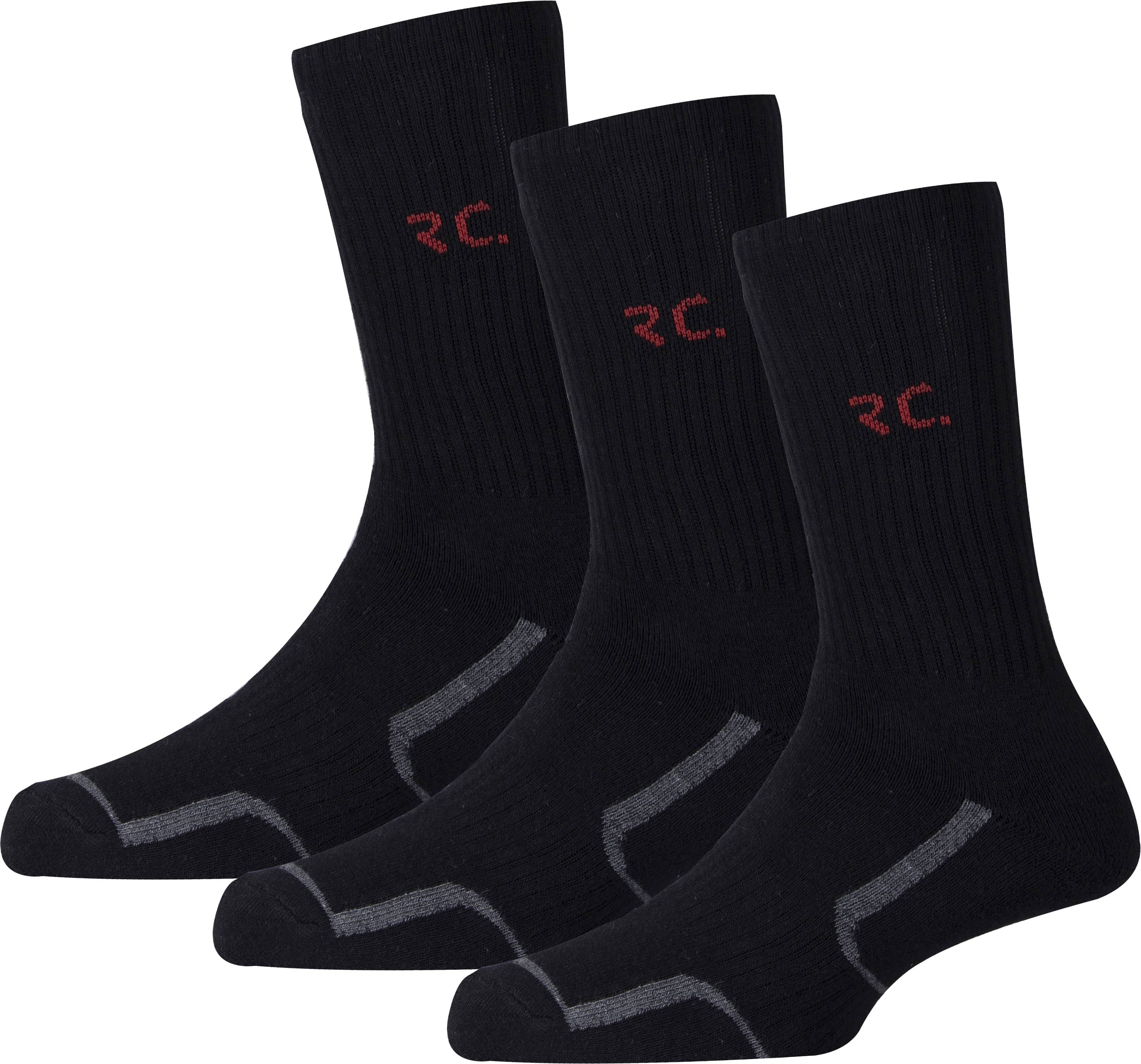RC. ROYAL CLASS - Cotton Men's Striped Black Mid Length Socks ( Pack of 3 )     			RC. ROYAL CLASS - Cotton Men's Striped Black Mid Length Socks ( Pack of 3 )