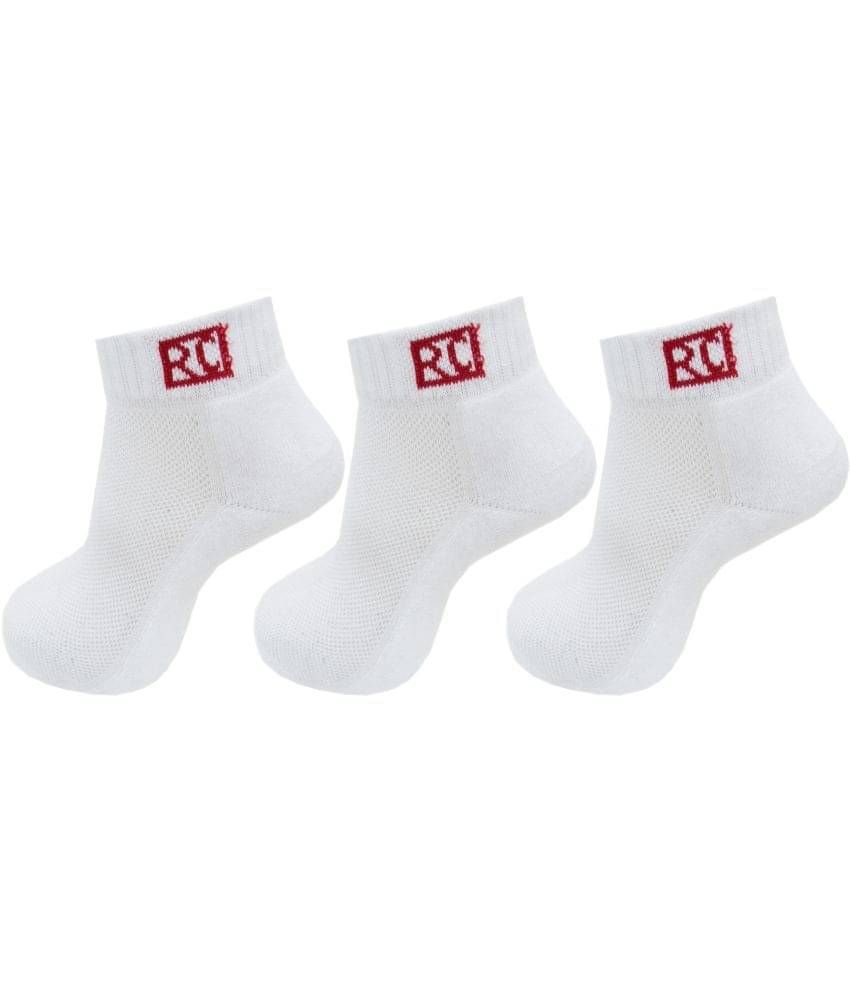 RC. ROYAL CLASS - Cotton Men's Self Design White Ankle Length Socks ( Pack of 3 ) RC. ROYAL CLASS - Cotton Men's Self Design White Ankle Length Socks ( Pack of 3 )