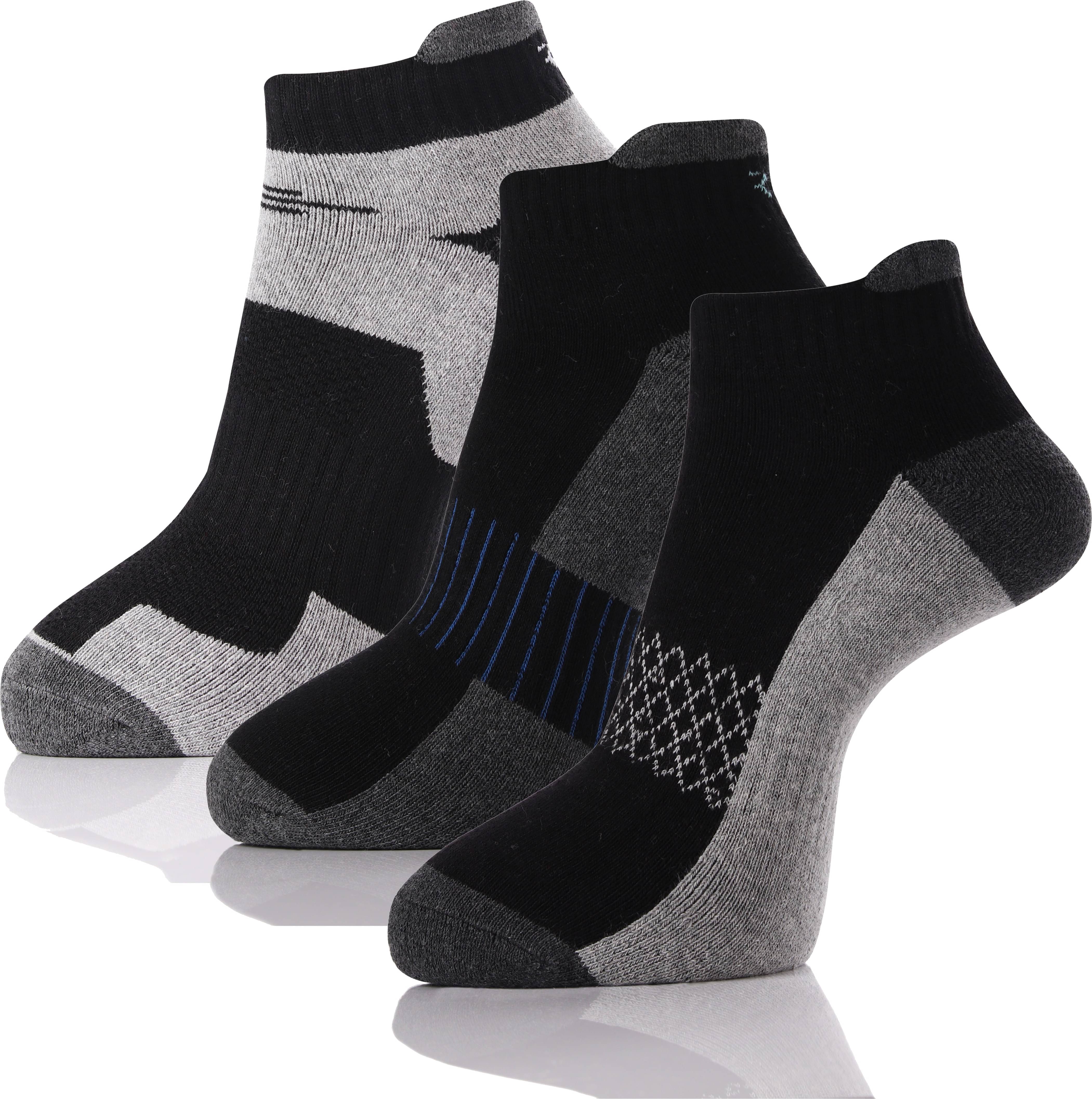     			RC. ROYAL CLASS - Cotton Men's Colorblock Black Ankle Length Socks ( Pack of 3 )
