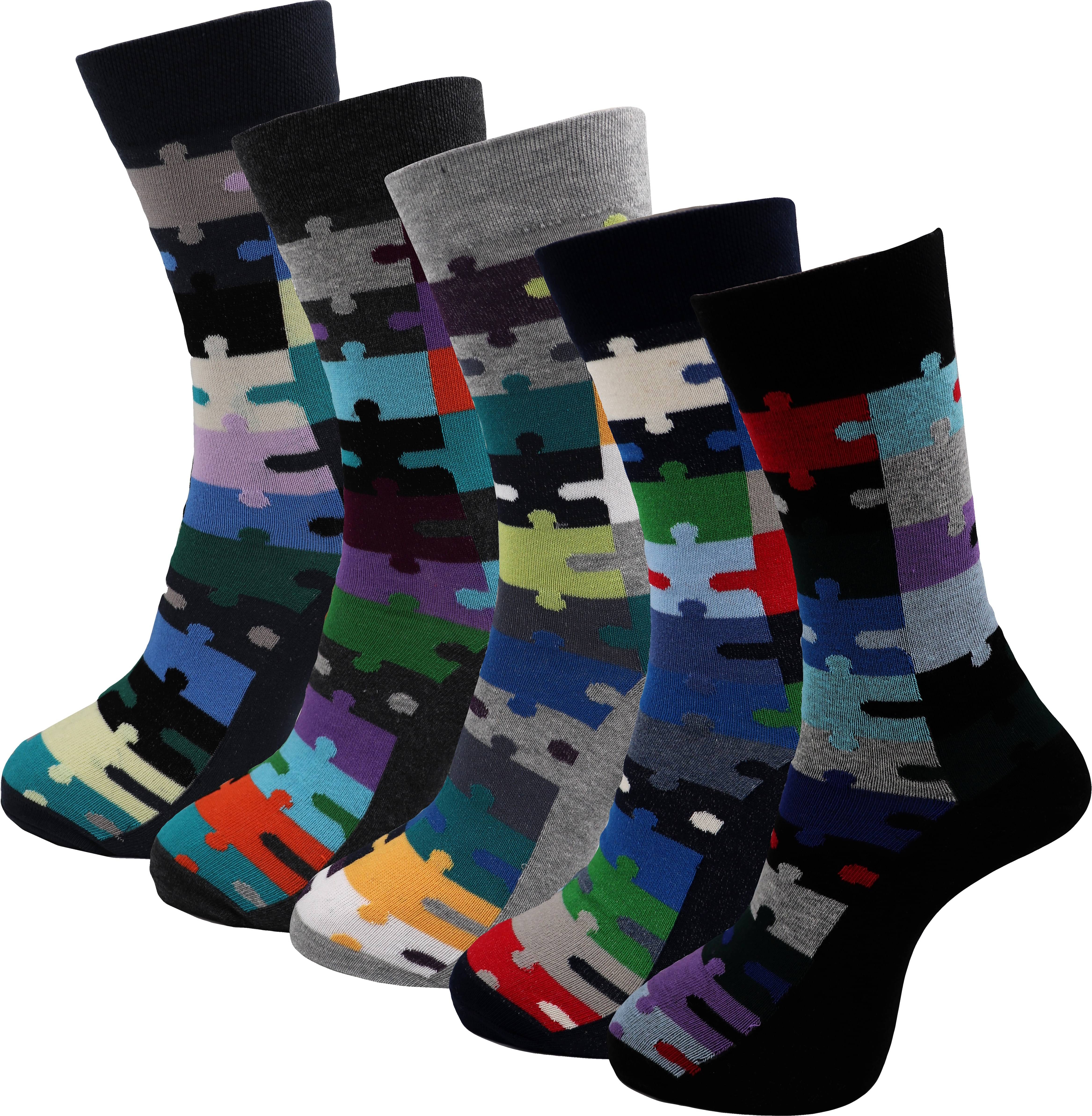     			RC. ROYAL CLASS - Cotton Men's Self Design Multicolor Mid Length Socks ( Pack of 5 )