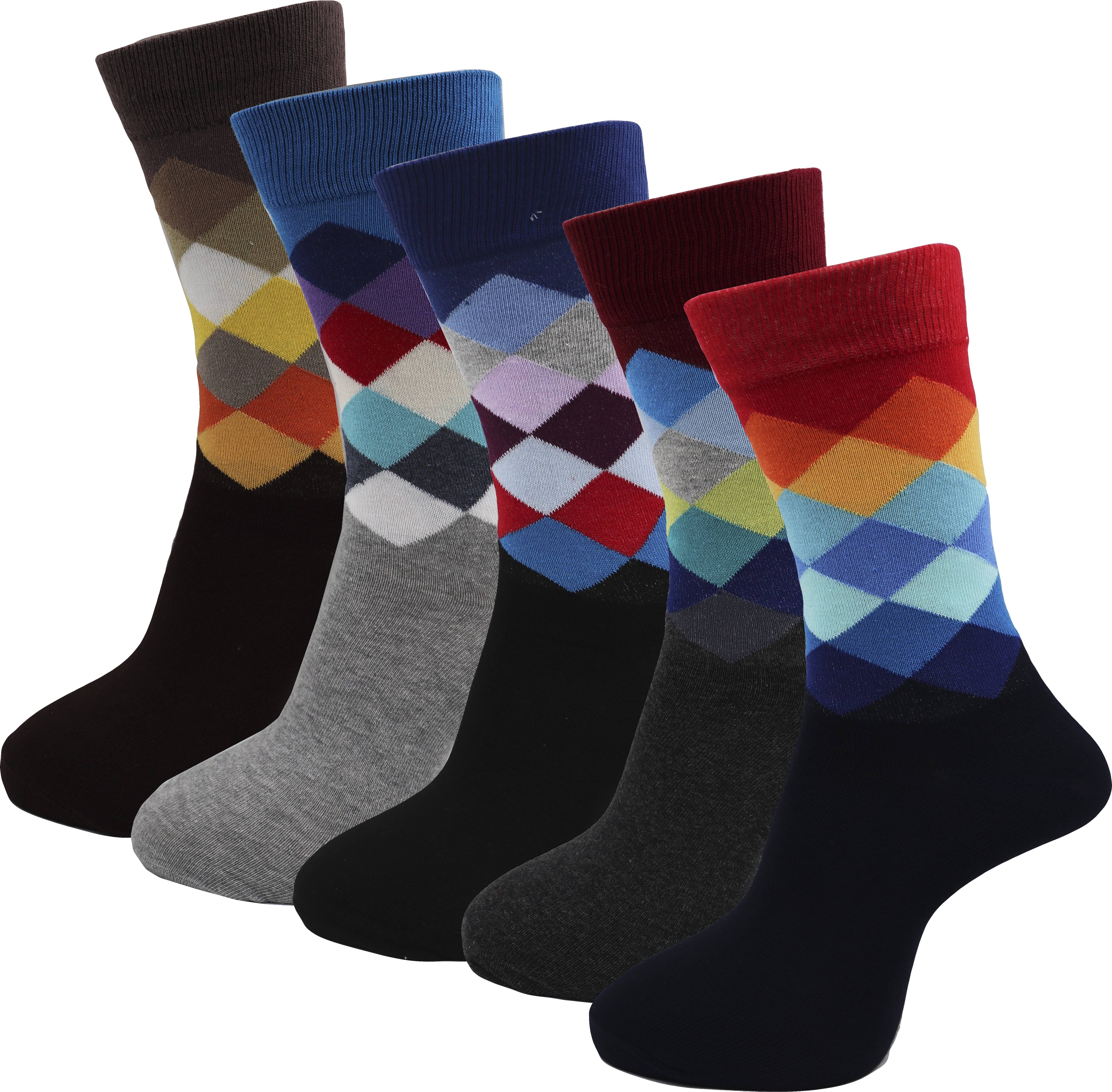 RC. ROYAL CLASS - Cotton Men's Self Design Multicolor Mid Length Socks ( Pack of 5 ) RC. ROYAL CLASS - Cotton Men's Self Design Multicolor Mid Length Socks ( Pack of 5 )